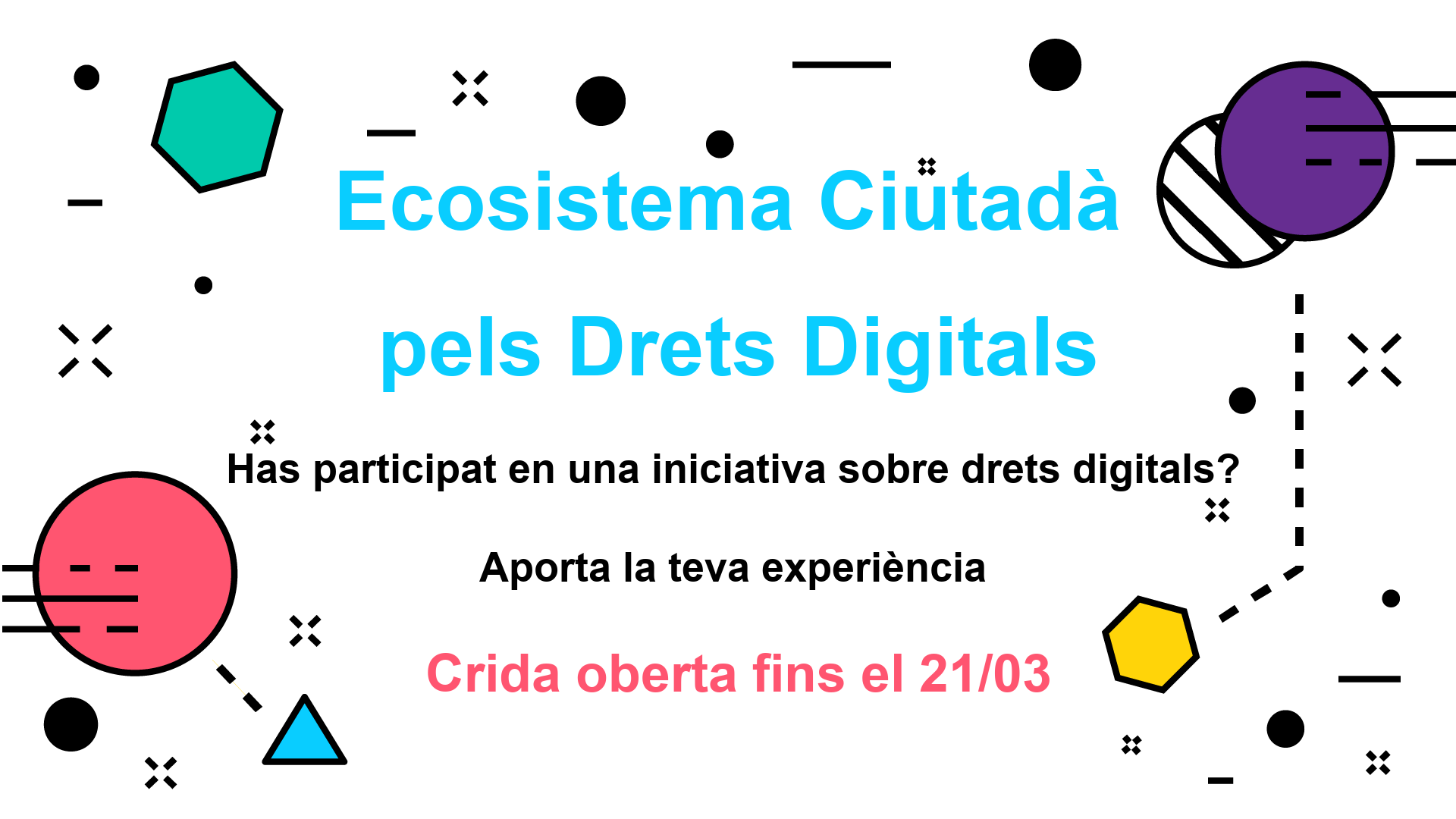 Participa en la recollida d’iniciatives ciutadanes en defensa dels drets digitals