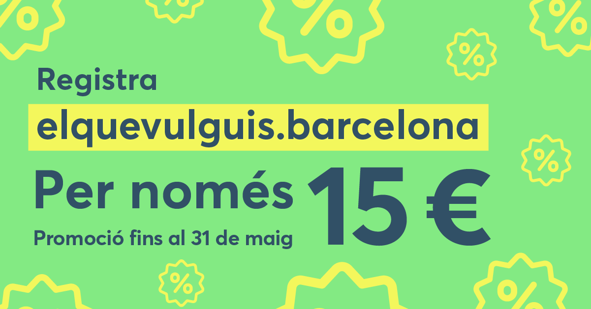 ¿Ya tienes tu .barcelona?